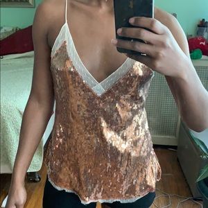 Free People Tops - Sequined cami top Free People Tops - Sequined cami top